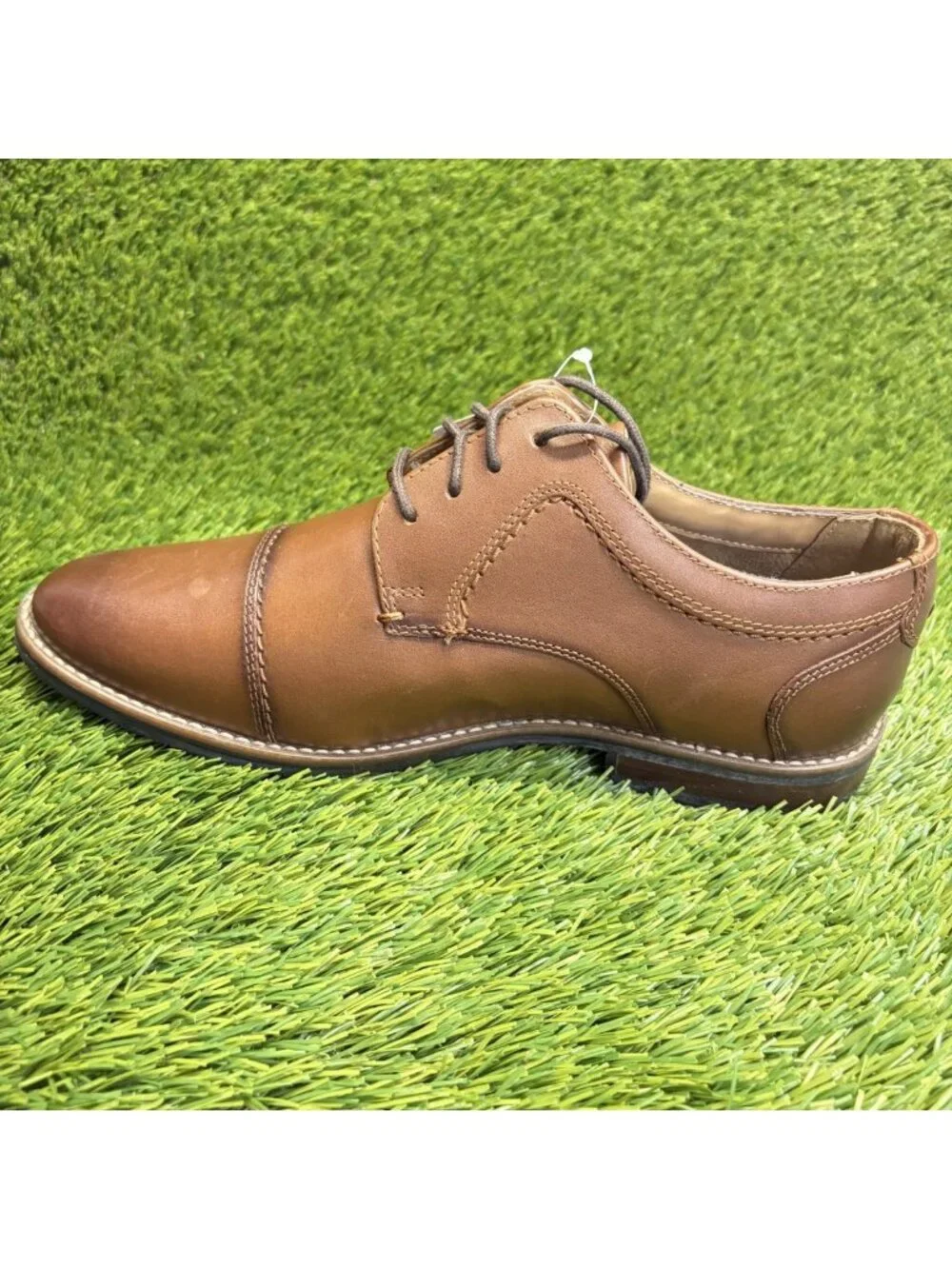 Nunn Bush Westwood Flex Mens Size 8.5 Brown Classic Cap Toe Oxford Dress Shoes